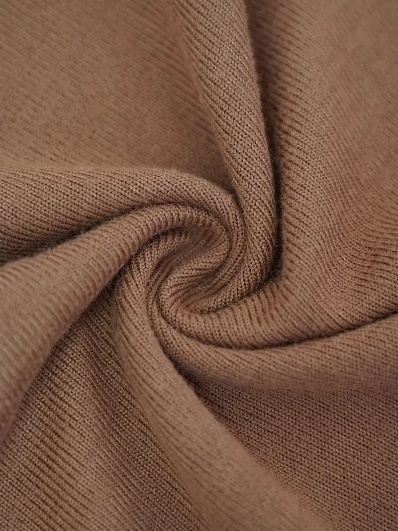 Elegant Two‑Piece Set – Solid V‑Neck Top & Long Trousers