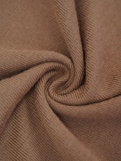 Elegant Two‑Piece Set – Solid V‑Neck Top & Long Trousers