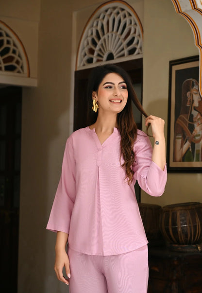 Orchid pink Viscose co-ord set