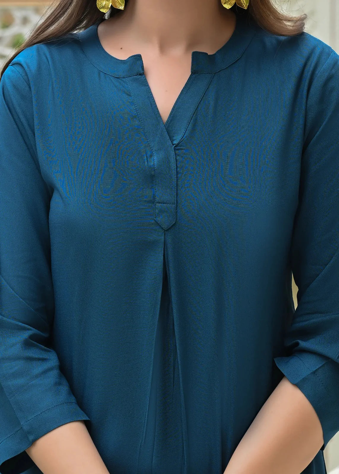 Crystal Teal Blue Viscose co-ord set