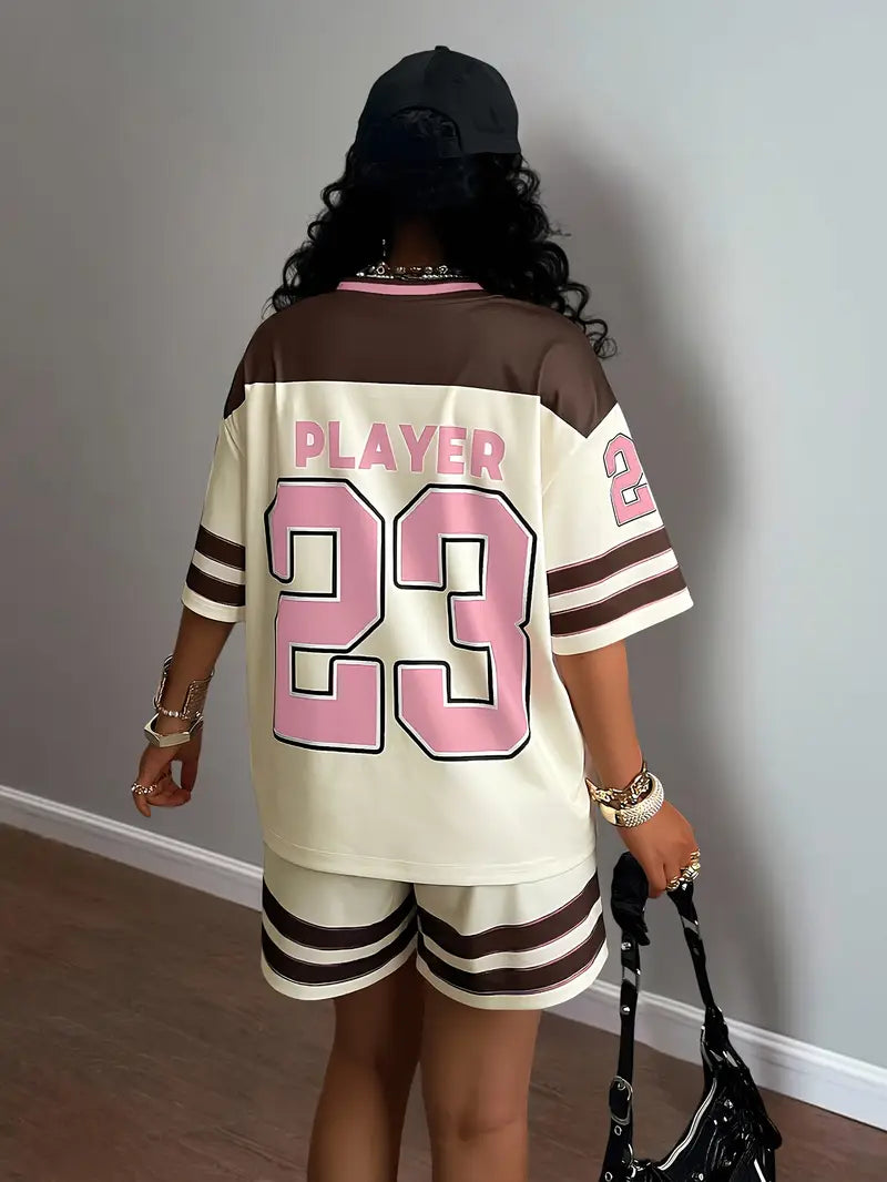 Retro California 2-Piece Mesh Casual Set