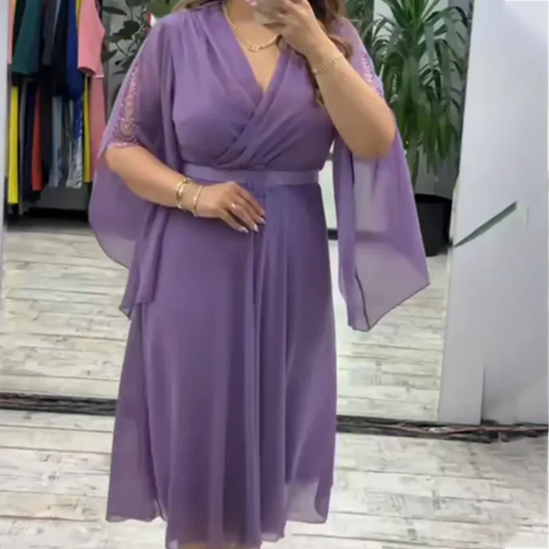 Women’s Elegant V-Neck Dress