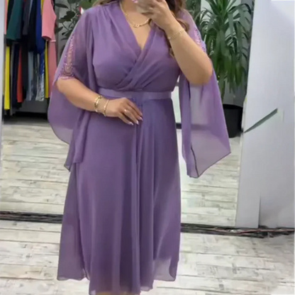 Women’s Elegant V-Neck Dress